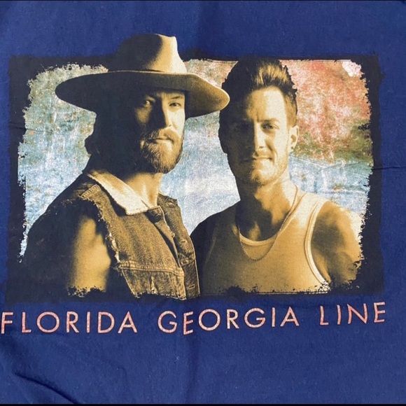 Florida Georgia Line Can’t Say I Ain’t Country Tour Tee Size M - Picture 2 of 4